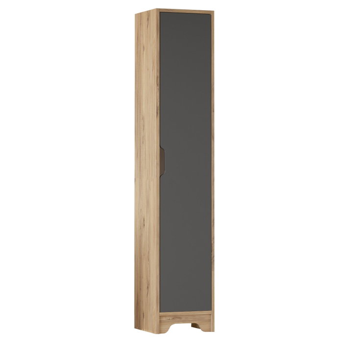 Hanah Home Armario Multiusos LIB3-AA Pino Atlántico y Antracita